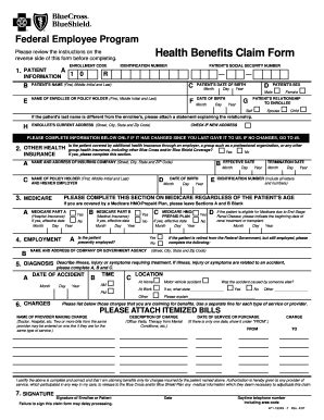 fehb claim form download.